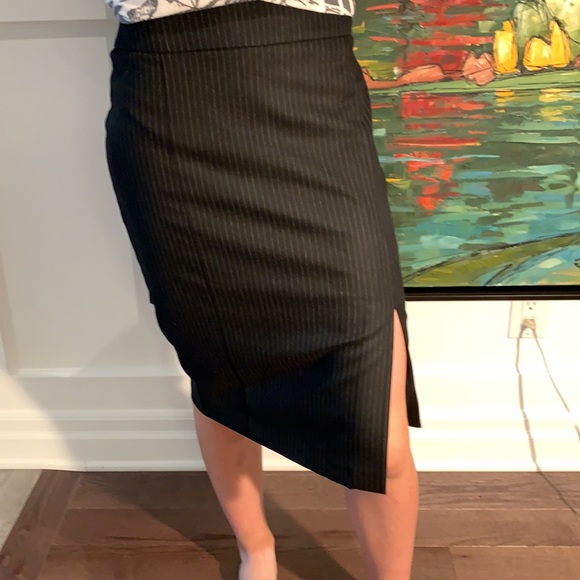 Pencil Skirt Navy/White Pinstripe - Picture 5 of 10